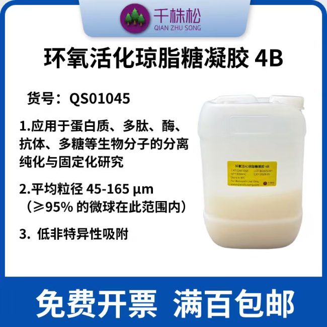 环氧活化琼脂糖凝胶 4BEpoxy-Activated Agarose Beads 4B 